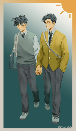 Colored - Couple - Full body