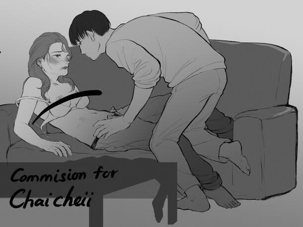 B&W - Couple - Full body